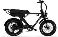 Diablo Cooper - Vélo électrique Fatbike - 20 pouces - Moteur 250W - Autonomie jusqu'à 100 km - 7 vitesses - Freins à disque hydrauliques - Batterie 720Wh - Noir