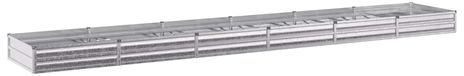 Lit surélevé galvanisé argent 480 x 80 x 24 cm