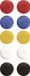 Magnetoplan 16662 Bordmagneet, 10 stuks, 20 mm
