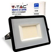 V-tac Led-koplampen voor buiten, zwart, IP65, chip, Samsung, 50 W, kleur van het licht, natuurlijk wit