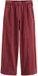 Next - Dames - Petite joggingbroek met wijde pijpen, wassing en kanten rand - Petite - Rood