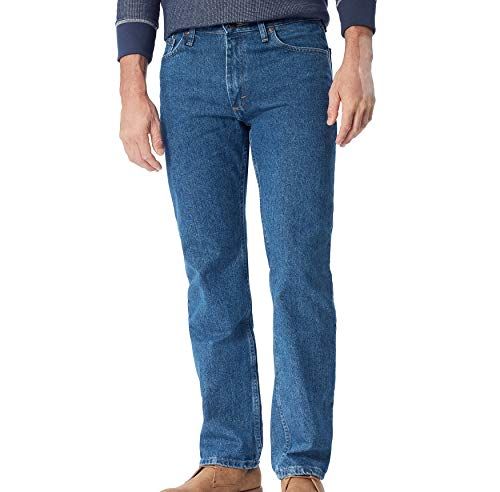 Wrangler Authentics Men's Classic Regular Fit Jean - Stonewash Dark - 34W / 34L