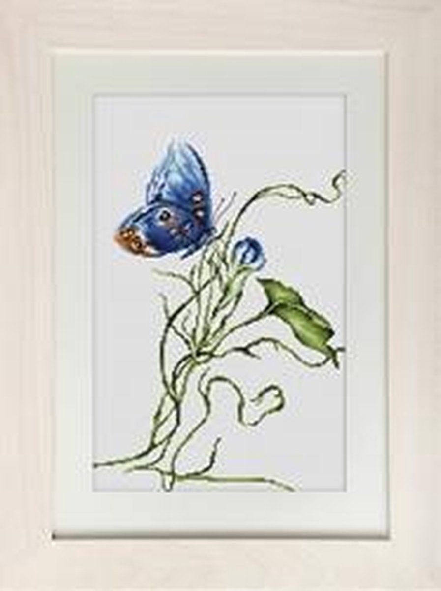 Lucas Borduurpakket Butterfly vlinders om te borduren van stof