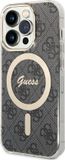 Guess IML 4G Back Case (MagSafe Compatible) - Apple iPhone 15 Pro (6.1") - Grijs
