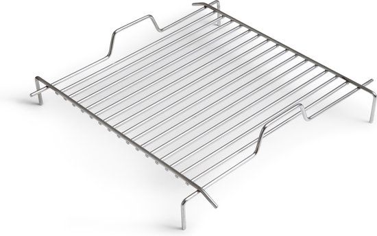 Höfats Cube Vuurkorf Grillrooster - RVS - Zilver - 41x41x10 cm