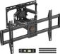 ELIVED support mural TV pour la plupart des téléviseurs de 37 à 84 pouces jusqu'à 45 kg, support TV max. VESA 600x400 mm, bras articulé avec roulements à billes de haute qualité pour un mouvement fluide du téléviseur, EV3023