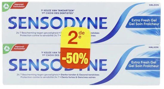 Sensodyne Extra Fresh Gel Tandpasta Duoverpakking (2 x 75 ml)