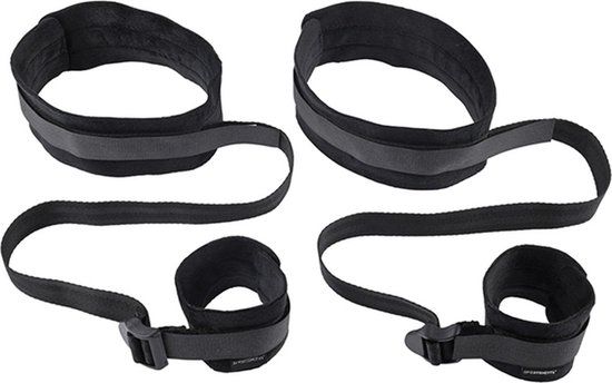 Sportsheets Sex & Mischief Thigh & Wrist Cuffs Bondageset - Zwart