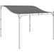 Toit de rechange pour pergola, bâche solaire pour terrasse, voile de remplacement 298x293 cm gris foncé pour abri 3x3 m