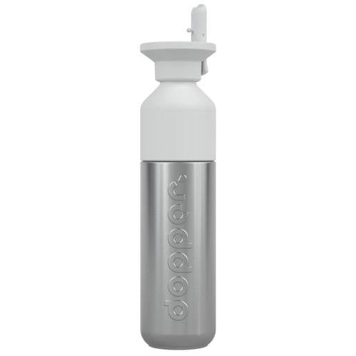 Dopper Flip Straw White + Steel 490ml Bundel