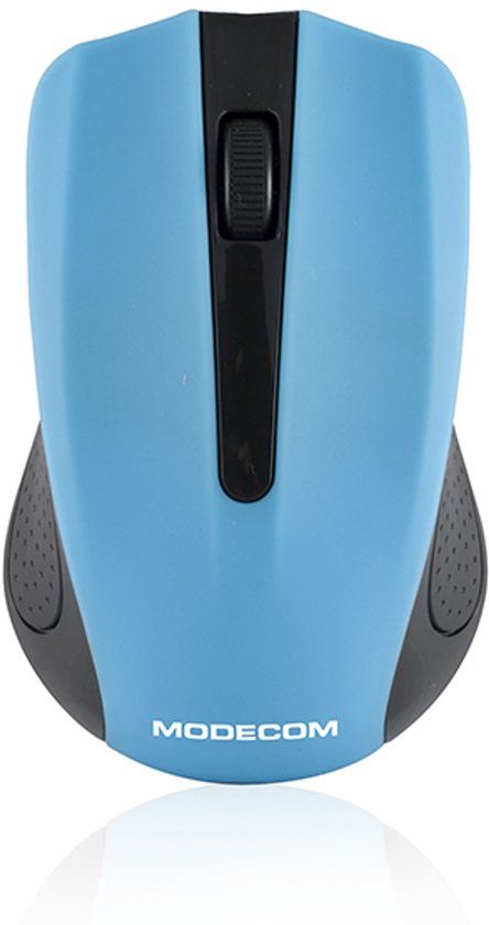 Modecom MC-WM9 muis Ambidextrous RF Draadloos Optisch 1200 DPI Zwart/Blauw