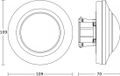 STEINEL PD-8 ECO COM1 Bewegingsmelder en Aanwezigheidmelder Plafondinbouw Wit