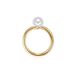 Valero Pearls Ring Sterling zilver Gekweekte zoetwaterparels Geelgoud Dames
