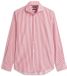 Tommy Hilfiger Heren Lange Mouwen Shirt 39/R Katoen/Elastaan Rood/Wit