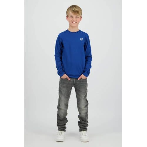 Raizzed longsleeve met backprint blauw