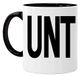 Acen Merchandise Acen "Rude Black RI'm handvat met slogan I'm a on the other side” keramische mok, wit, 11 oz