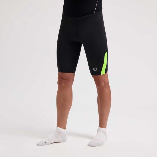 Rogelli Core Korte Hardloopbroek Heren - Zwart Fluorgeel - 3XL