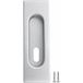 Fimet Poignée de tirage Fimet ESSENZ carrée avec perçage BB pour serrures de portes de chambres, chromé mat