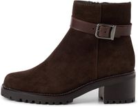 Tamaris Bottines Femme Marron Cuir Talon Bloc Fermeture Éclair 41