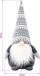 vidaXL - Kerstkabouter - Grijs - 45 cm - Polyester