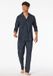 Schiesser Pyjama Fine Interlock Lange Mouw Mannen Effen Katoen 100% Graphit Maat M