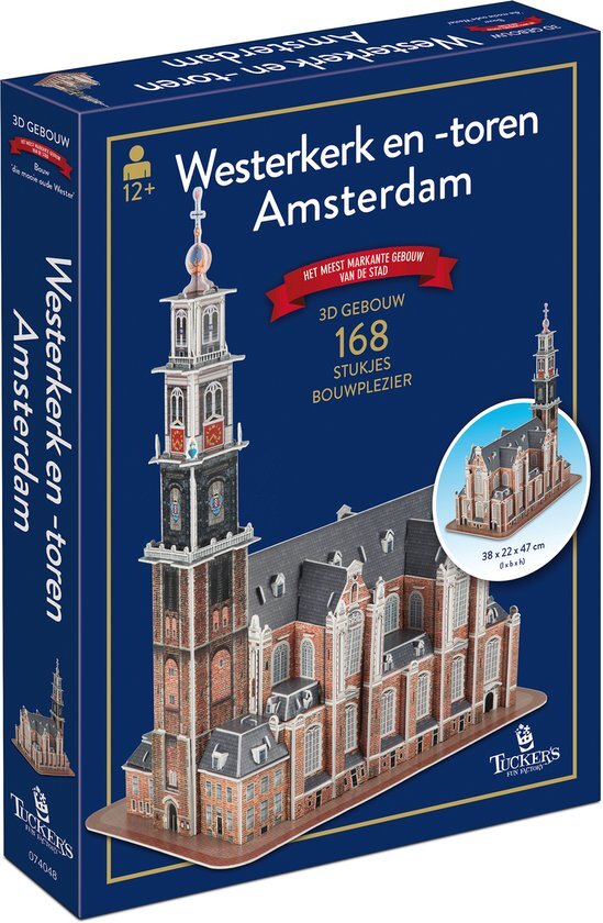 Tucker's Fun Factory 3D Gebouw - Westerkerk Amsterdam (168 stukjes)