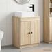 Maison Exclusive - Ensemble d'accessoires de salle de bain, placage chêne Sonoma