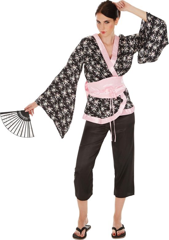 Tectake dressforfun - vrouwenkostuum geisha S - verkleedkleding kostuum halloween verkleden feestkleding carnavalskleding carnaval feestkledij partykleding - 300995