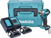 Makita DTD 173 SYJ clé à chocs sans fil 18 V 180 Nm 1/4" sans balai + 2x batterie rechargeable 1,5 Ah + chargeur + Makpac