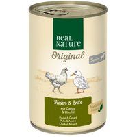 REAL NATURE Senior Kip en eend 6x400 g