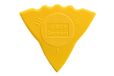 Herdim plectrum/pick 3 diktes, geel, dikte dun, I = zacht, II - medium, III - hard, 12 stuks