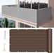 Merkloos Balkon Inkijkbescherming - Privacy Scherm Tuin - Balkon Afschermen - HDPE 220 g/m² - 110 x 250 cm - Bruin