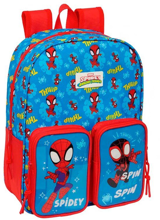 Spidey Peuterrugzak Spin - Blauw - Polyester