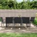 Maison Exclusive - Ensemble de jardin extérieur, 9 pièces, avec coussins, en polyrotin et acier