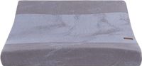 Baby's Only Gebreide baby aankleedkussenhoes - Waskussenhoes - Overtrek verzorgingskussen Marble - Cool Grey/Lila - 45x70 cm
