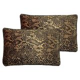 Paoletti Python Polyester Gevulde Kussens Twin Pack