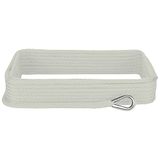 Extreme Max 3006.3458 BoatTector Solid Braid MFP ankerlijn met vingerhoed - 1/2" x 100', wit