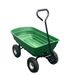 Garvee Robuuste tuinwagen voor zwaar werk, polyethyleen plank en stalen | Dienblad van polyethyleen en stalen frame, snel kantelen, hoge capaciteit 600 kg, ideaal voor gazon en landschapsarchitectuur