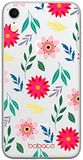 ERT GROUP mobiel telefoonhoesje voor Apple Iphone XR origineel en officieel erkend Babaco patroon Flowers 010 optimaal aangepast aan de vorm van de mobiele telefoon, gedeeltelijk bedrukt