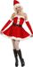 Widmann Verkleedkostuum Kerstvrouw bustier jurk voor dames - Rood - Small
