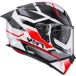 KYT R2R Parsec Casque, gris/rouge/blanc, M (57/58)