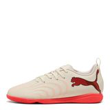 Puma Future 9 Play junior imitatieleren voetbalschoenen - beige/rood
