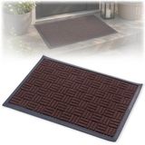 KADAX Ingangsdeurmat, rubber, extern, voor schoenen, met rubber bekleed 60x40
