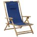 VidaXL Terras Gecapitonneerde zitting Bamboo, Polyester Tuinstoel