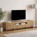Prolenta Maison Exclusive - TV-meubelset met 5 delen, met LED-verlichting, in decoratief motief "Artisan-Eik", gemaakt van houtvezelplaat