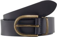Tom Tailor - Leren riem met ronde gesp - Maat 105 - navy uni