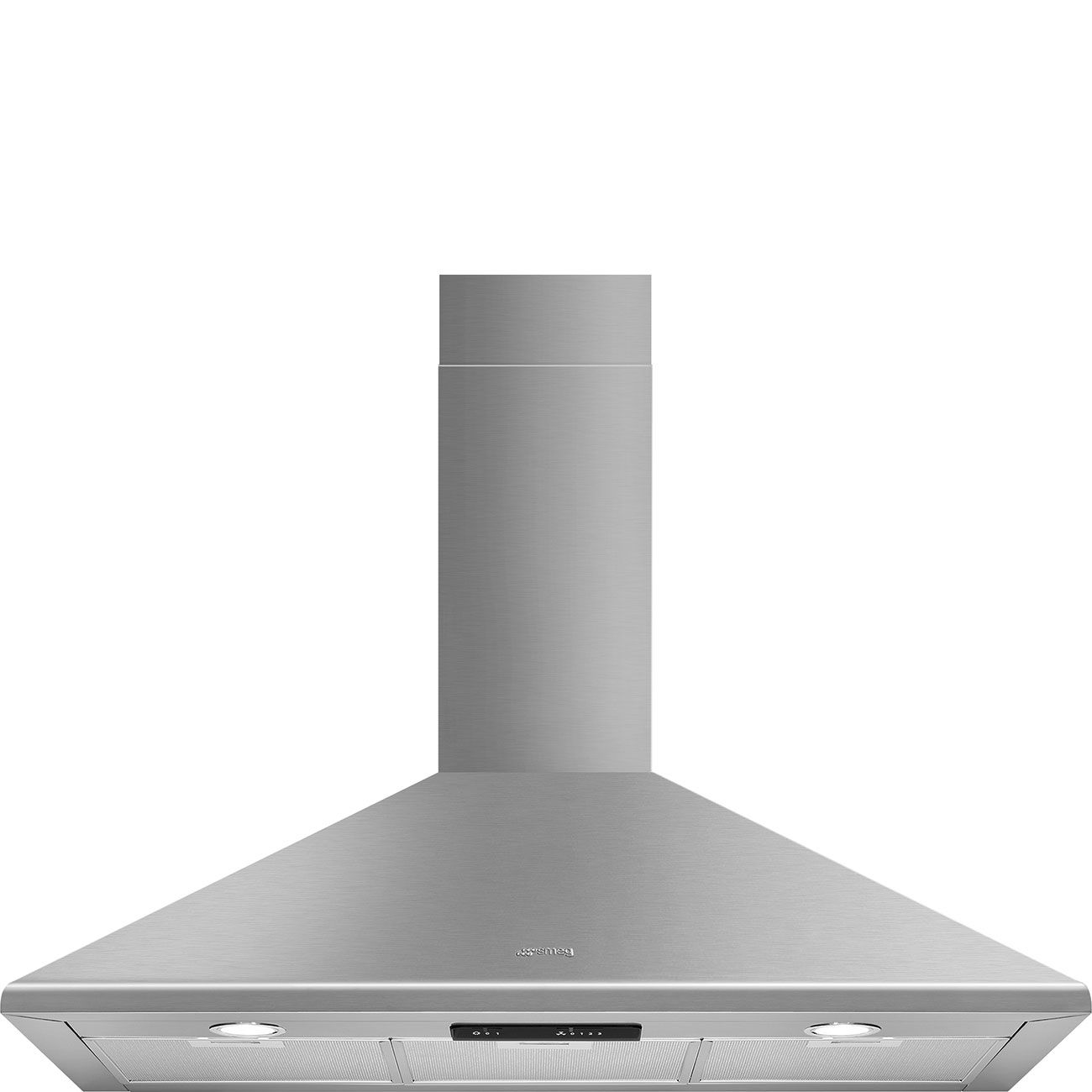 Smeg KSED95XE - 90 cm RVS Muur afzuigkap - 588 m³/uur