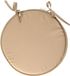 Merkloos Stof Textile Home stoelkussens - beige - 40 cm rond