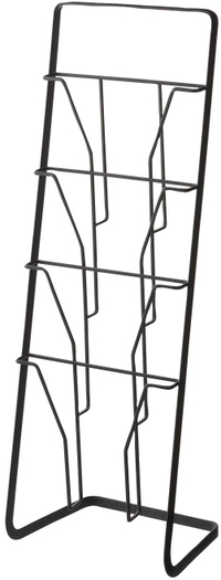Yamazaki Tower Tijdschriftenrek - Zwart - 4 Schappen