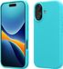 kwmobile telefoonhoesje geschikt voor Apple iPhone 17 - Hoesje met siliconen coating - Smartphone case in ijsblauw